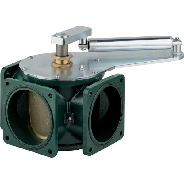 Zawór 3-drożny 8" + siłownik hydrauliczny