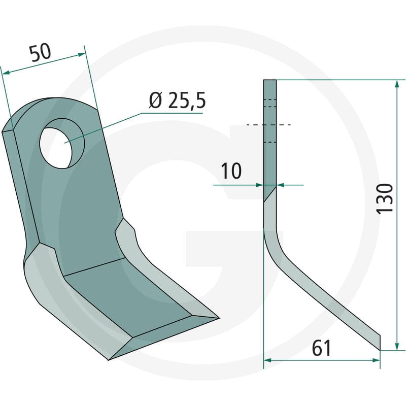 GRANIT Nóż typu Y 18063-ZZZ-36 - Sklep PoltechParts