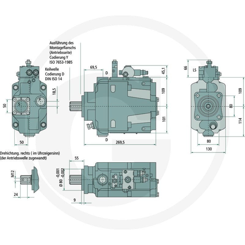 SUNFAB SUNFB Pompa SVH 130 257SVH130R - Sklep PoltechParts