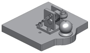 Płyta nośna zaczepu, K80 296 mm 009609100A01