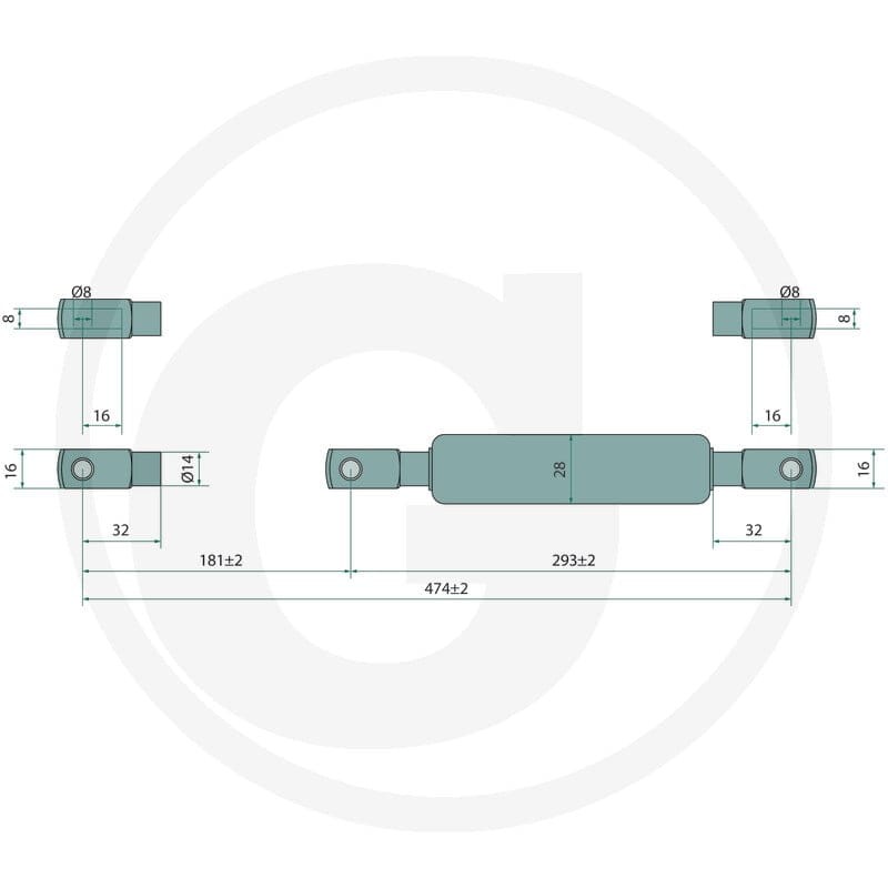 Stabilus Przepustnica ciśnienia gazu 11398852 - Sklep PoltechParts