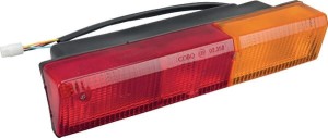 Lampa tylna zespolona, prostokątna prawa czerwona/pomarańczowa przykręcana 305x62 mm z wtyczką AMP Cobo 02747000