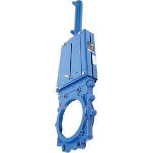 Zasuwa płytowa + siłownik hydrauliczny DN125