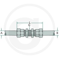 GRANIT Złącze grodziowe gwintowane przelotowe 82770021 - Sklep PoltechParts