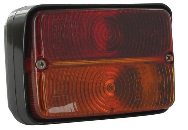 Lampa tylna zespolona, prostokątna lewa czerwona/pomarańczowa przykręcana 120x80 mm Cobo 02447000