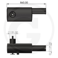 Tłumik 23815AGT0694 - Sklep PoltechParts