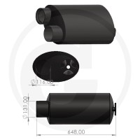 Tłumik 23815AGT0705 - Sklep PoltechParts