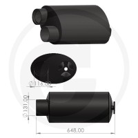 Tłumik 23815AGT0636 - Sklep PoltechParts
