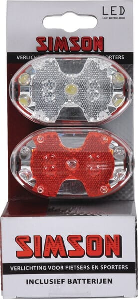 Zest.lamp LED,bat. prz.i tył 020757SIM