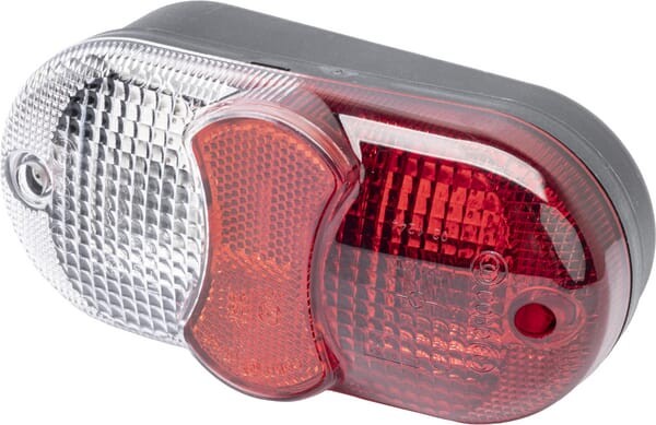 Lampa tylna zespolona, owalna lewa 12/24V pomarańczowa/czerwona/biała przykręcana 162.5x62x78 mm z wtyczką AMP Cobo 0212440000