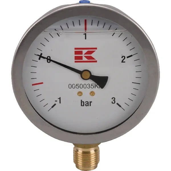 Manometr glicerynowy ø100 mm przyłącze 1/2"