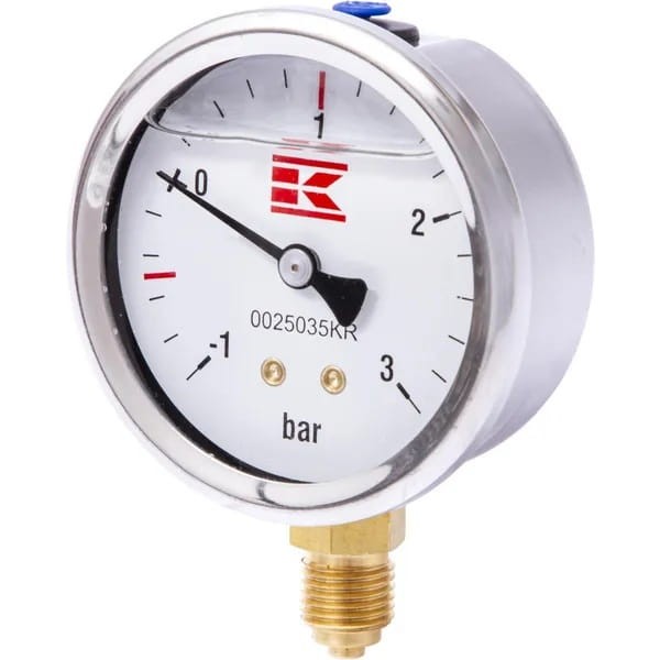 Manometr glicerynowy ø63 mm przyłacze 1/4"
