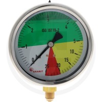 GRANIT Manometr Ø100mm 0-5-25 barów, dolny 1/4" 12362925 - Sklep PoltechParts