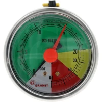 GRANIT Manometr Ø63mm 0-20-40-60 barów 1/4" 12369248 - Sklep PoltechParts