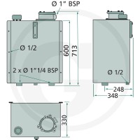GRANIT Zbiornik kompletny 85004083 - Sklep PoltechParts