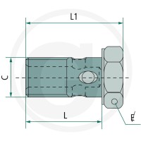 GRANIT Śruba drążona 3/8 BSP 85002056 - Sklep PoltechParts