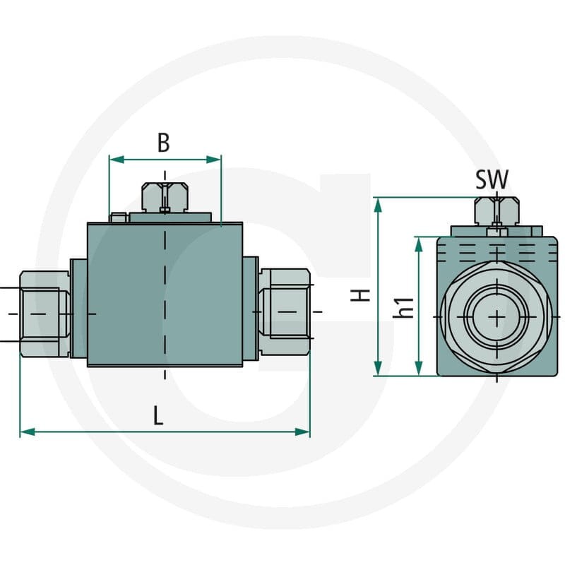PISTER Zawór kulowy BKR-2 G 3/8" 81520011 - Sklep PoltechParts