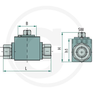 PISTER Zawór kulowy BKR-2 G 3/8" 81520011