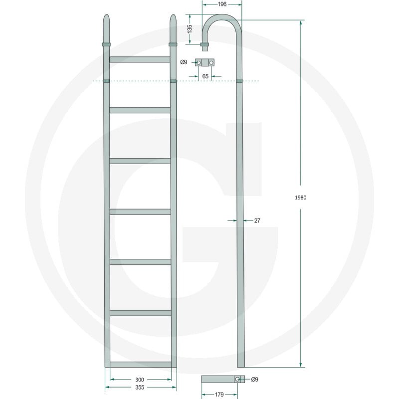 GRANIT Drabinka 220AUF10 - Sklep PoltechParts