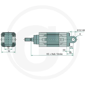 GRANIT ZTI-BEF-B-32 Widełki wahliwe 60631601018