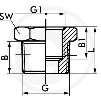 GRANIT F-Rk-1/2-1/8-MSv Złączka redukcyjna stożkowa 60612250104 - Sklep PoltechParts