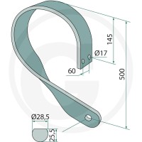 GRANIT Ząb sprężynowy prosty prawy 11737309 - Sklep PoltechParts