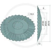 GRANIT Talerz tnący 11652842 - Sklep PoltechParts