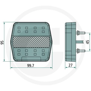 PROPLAST Lampa tylna LED 7070010031