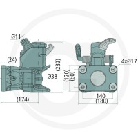 Sauermann Zaczep automatyczny z kołnierzem 711170029 - Sklep PoltechParts