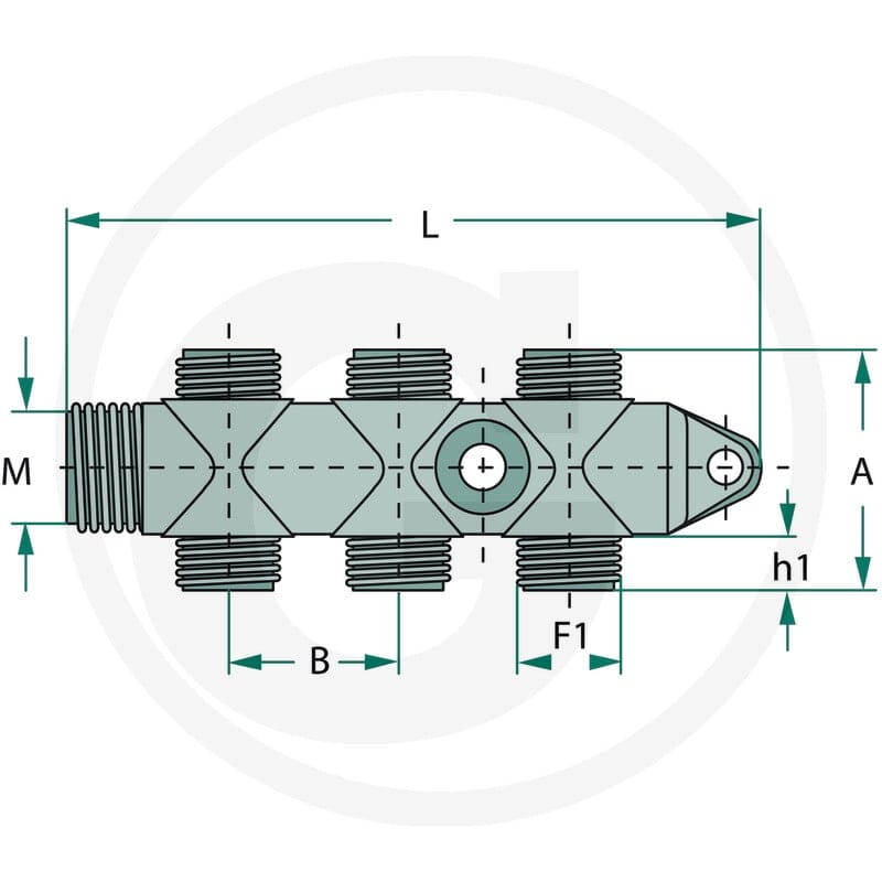 ARAG Rozdzielacz 3-drożny 670152343 - Sklep PoltechParts