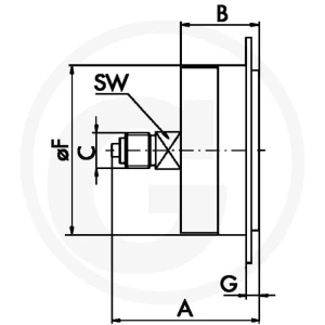GRANIT M-FGH-63-0/10-1/4-VA-bar/psi Manometr 60618240593
