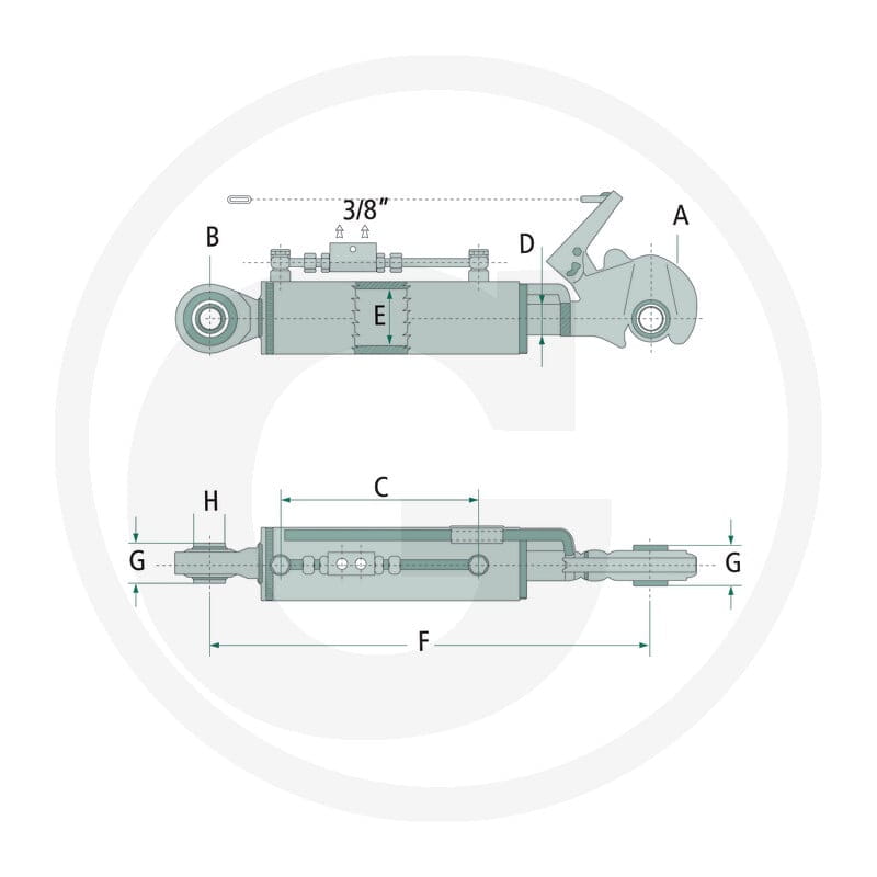 GRANIT Łącznik górny hydrauliczny 20000161 - Sklep PoltechParts
