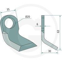 GRANIT Nóż Y 18063-DOP-51 - Sklep PoltechParts