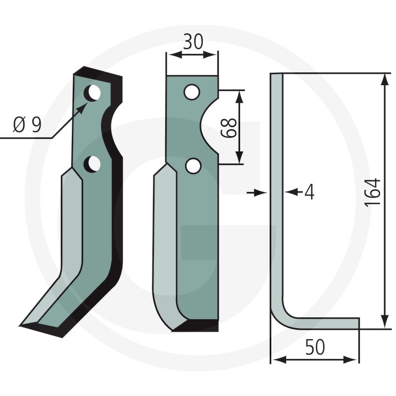 GRANIT Nóż glebogryzarki 180BEN-29L - Sklep PoltechParts