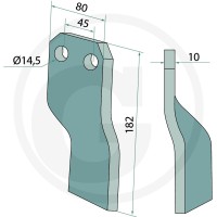 GRANIT Nóż rotacyjny 180MAS-26L - Sklep PoltechParts