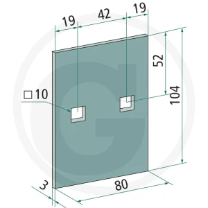 GRANIT Skrobak metalowy 18051-H103