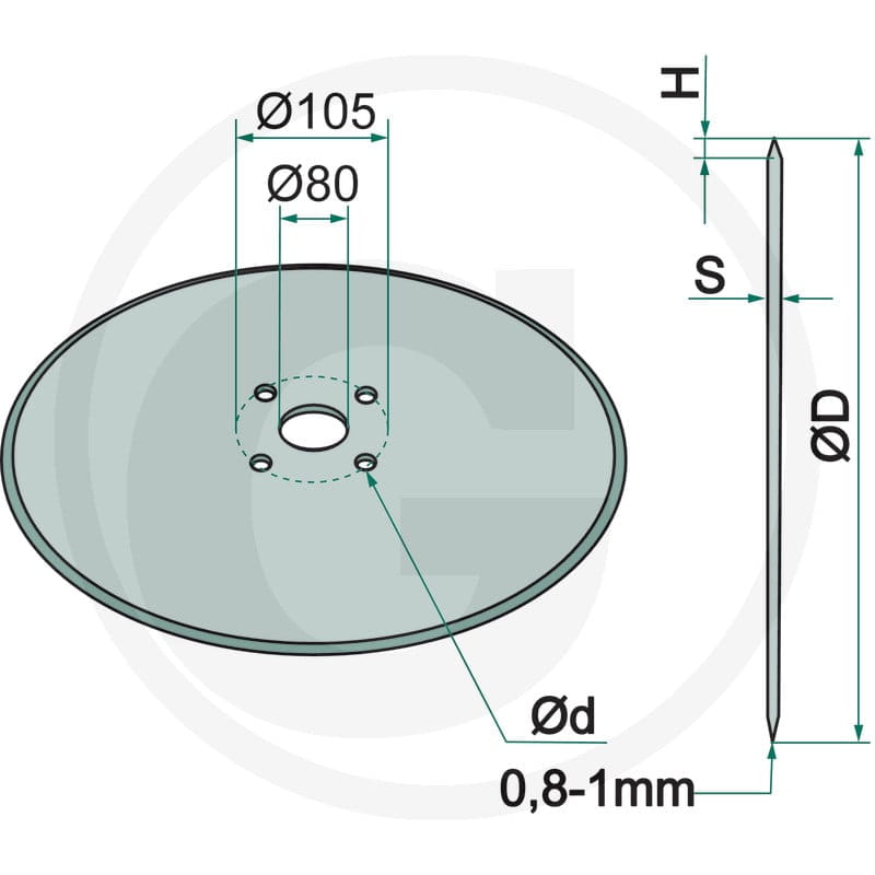 GRANIT Krój tarczowy 18031-3570105 - Sklep PoltechParts