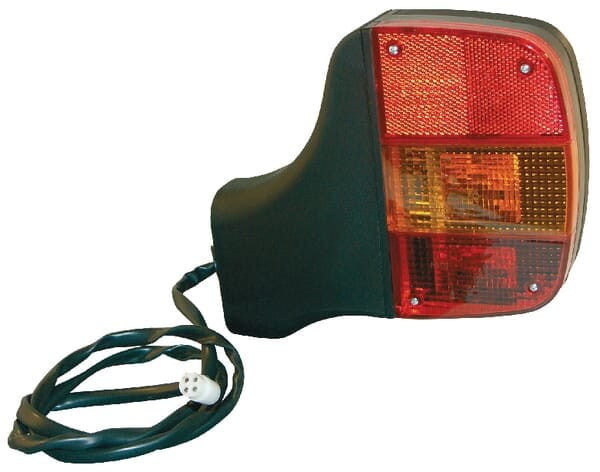Lampa tylna zespolona, prostokątna prawa czerwona/pomarańczowa przykręcana 112x175 mm z wtyczką AMP Cobo 04311000