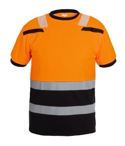 Koszulka T-shirt Hi-vis roz. M pomarańczowy/czarny Tulsa 040465OBM