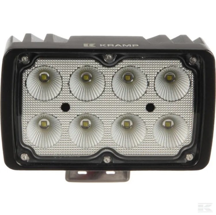 Lampa robocza LED, prostokątna 40W 4000lm 10/30V z wtyczką Deutsch światło rozproszone 8 LED Kramp