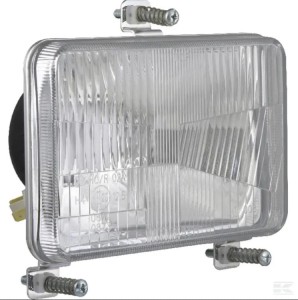Reflektor przedni halogenowy, prostokątny 12/24V H4, T4W 168x106 mm