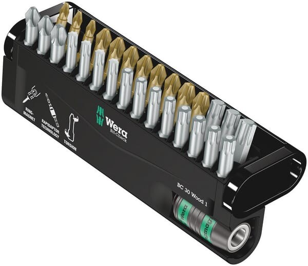 Zestaw bitów 1/4" Bit-Check Wood 1 Wera 30 ele. 05057433001WERA