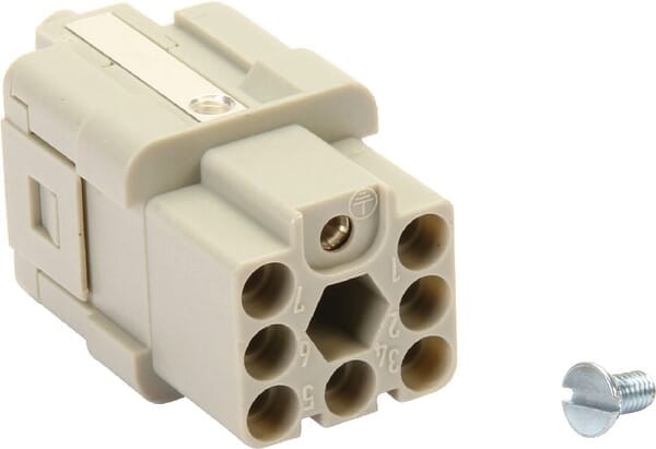 Złącze 7P + A, 10 A Harting 09120073101