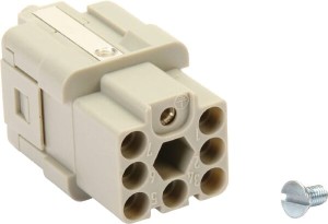 Złącze 7P + A, 10 A Harting 09120073101