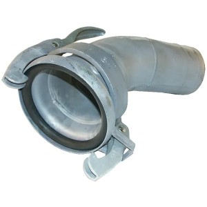 Kolano 45° KKM z króćcem na wąż 5"