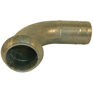 Kolano 90° KKV z króćcem na wąż Perrot, 6"