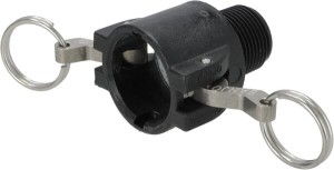 Złącze Camlock typ B 1" gwint zewnętrzny 1" NPT polipropylen 100B