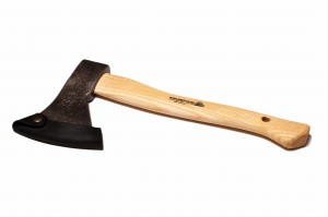 Toporek Ręczny 0,6 kg Z Pokostowanym Trzonkiem Jesionowym I Skórz.Osłoną Ostrza