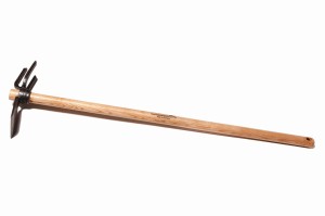 Motyczka Ogrodowa 2-Stronna , Kuta, Lakier. Z 80cm Styl. Jesionowym