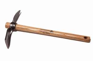 Motyczka Ogrodowa 2-Stronna , Kuta, Lakier. Z 40cm Styl. Jesionowym